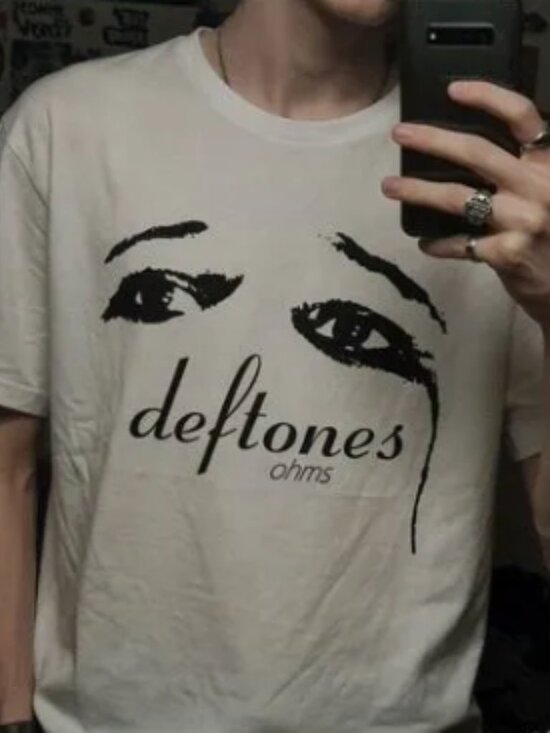 Deftones Other - Deftones "Ohms" Graphic Band T-Shirt White